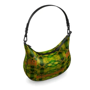 Leather Curve Hobo Bag (Chain Collection) RJSTH@Fabric#3 RJSTHs2021 RJS