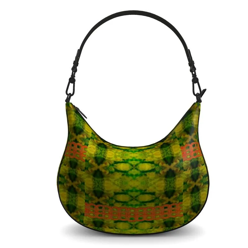 Leather Curve Hobo Bag (Chain Collection) RJSTH@Fabric#3 RJSTHs2021 RJS