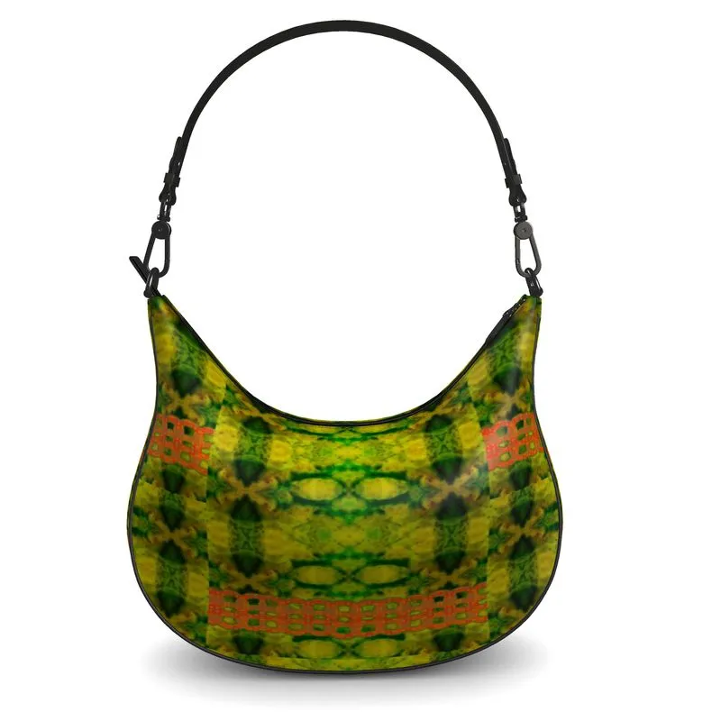 Leather Curve Hobo Bag (Chain Collection) RJSTH@Fabric#3 RJSTHs2021 RJS