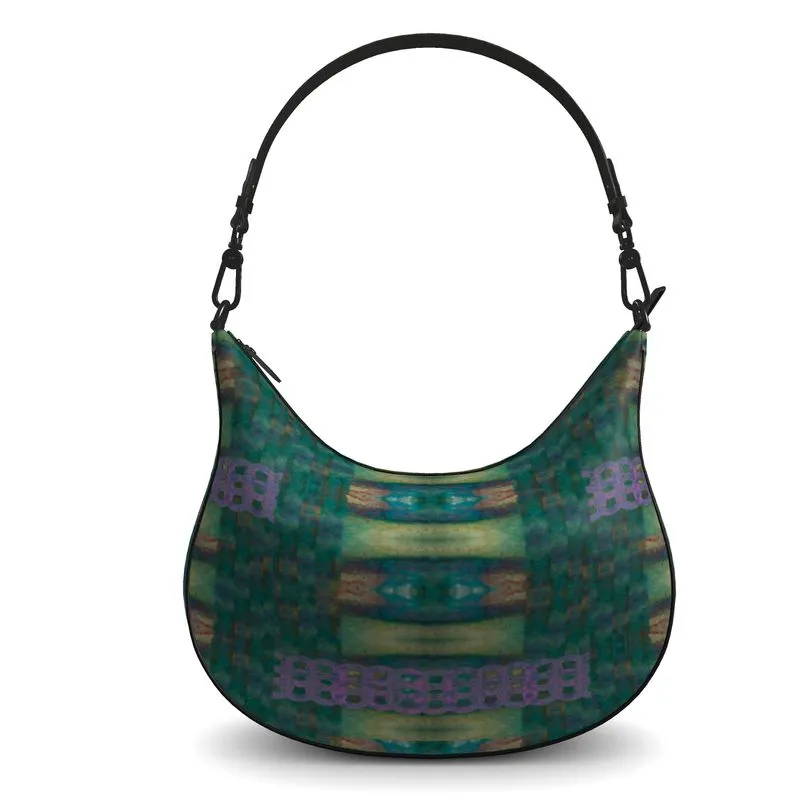 Leather Curve Hobo Bag (Chain Collection) RJSTH@Fabric#4 RJSTHs2021 RJS