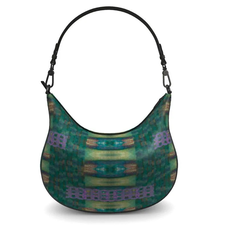 Leather Curve Hobo Bag (Chain Collection) RJSTH@Fabric#4 RJSTHs2021 RJS