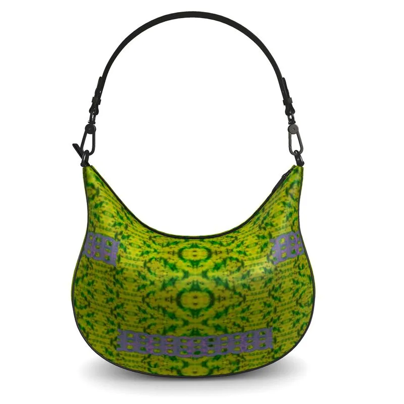 Leather Curve Hobo Bag (Chain Collection) RJSTH@Fabric#5 RJSTHs2021 RJS