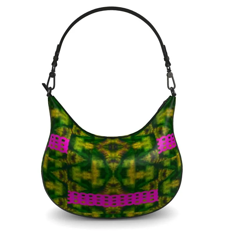 Leather Curve Hobo Bag (Chain Collection) RJSTH@Fabric#7 RJSTHs2021 RJS
