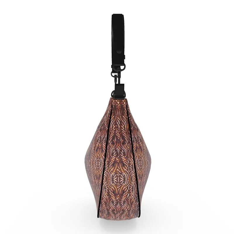 Leather Curve Hobo Bag (Grail Hearth Core Copper Fabric) RJSTHw2023 RJS