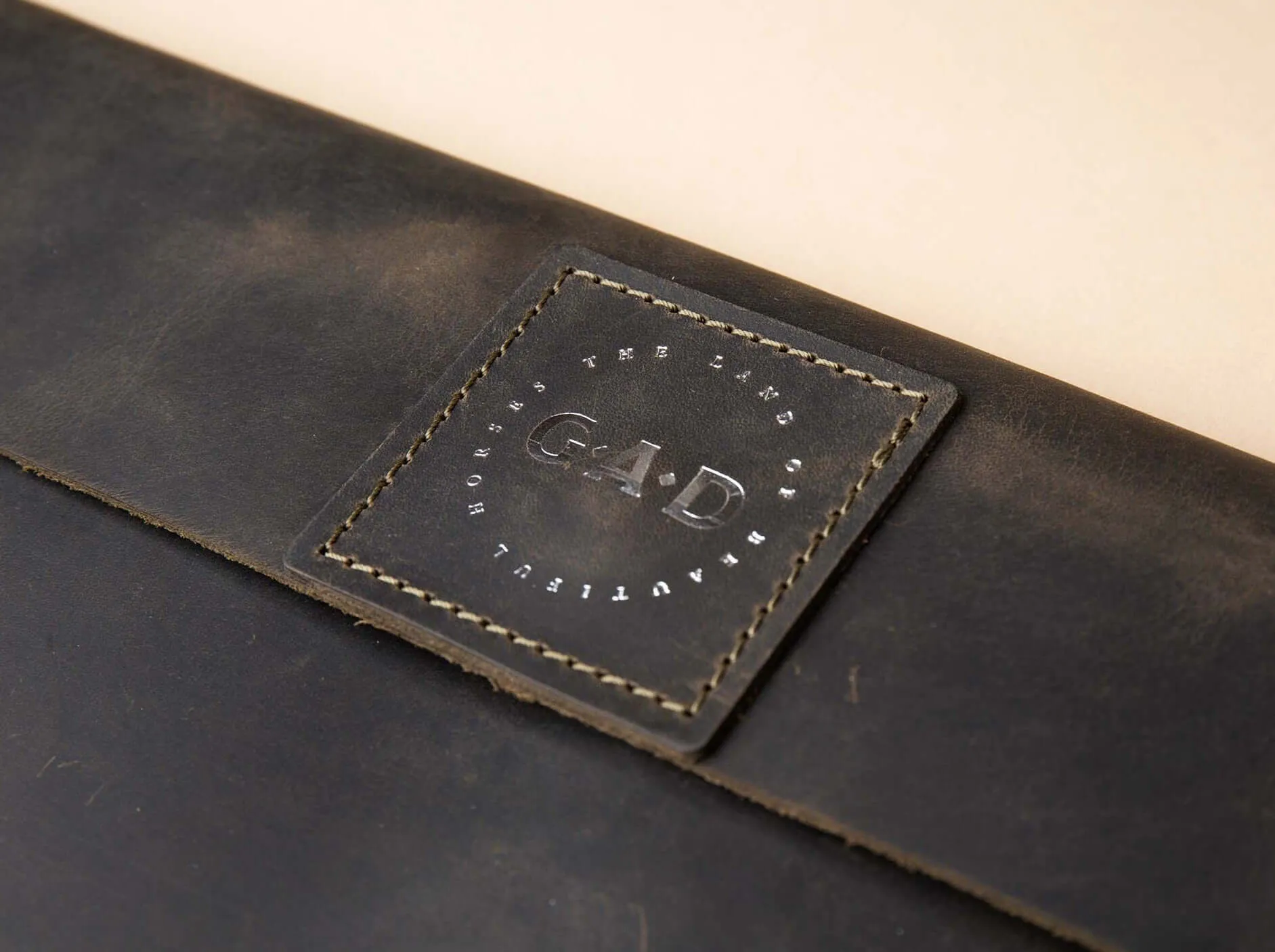 Leather File Folder | Khaki Green