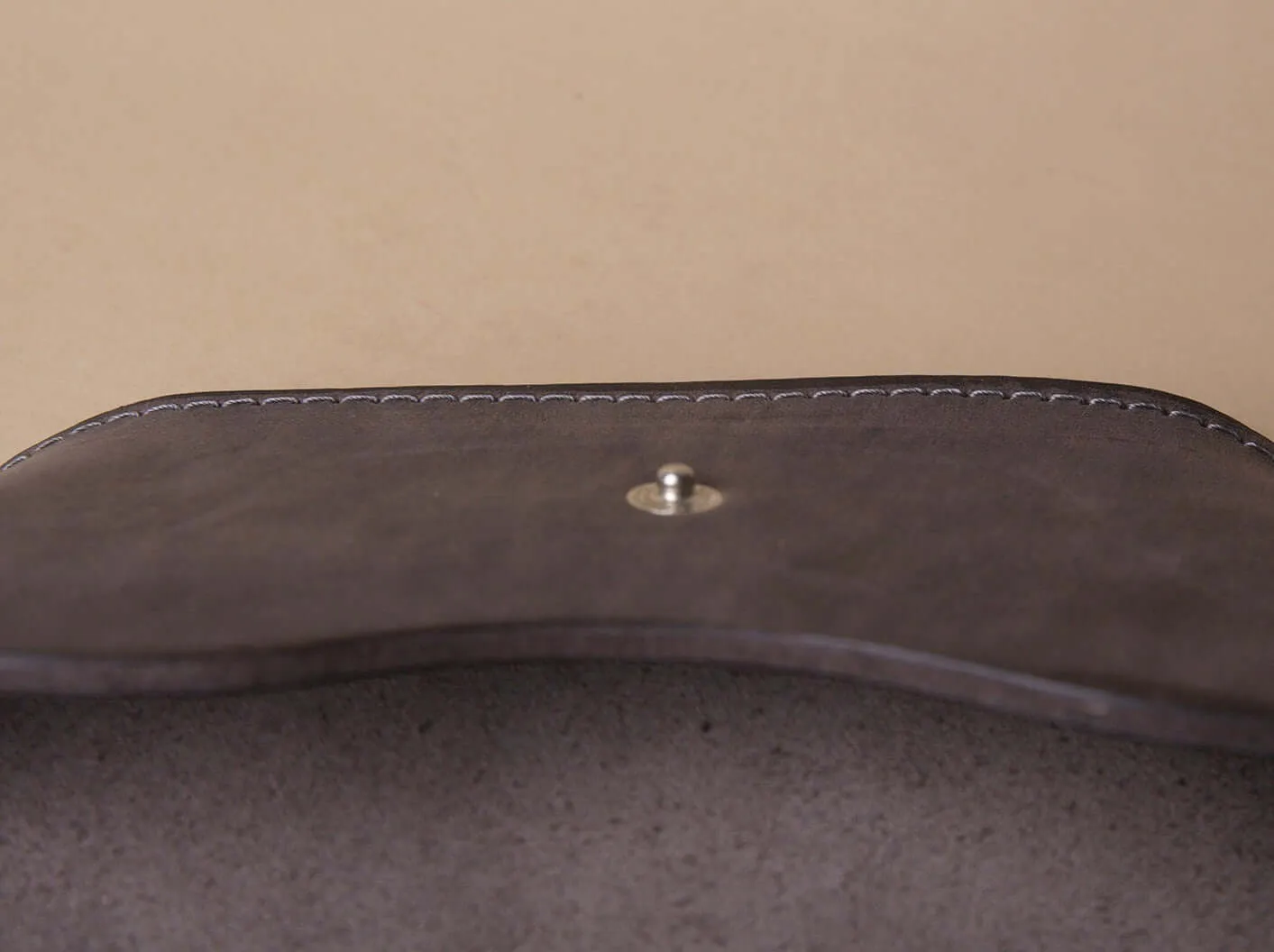 Leather Glasses Case | Grey