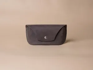 Leather Glasses Case | Grey