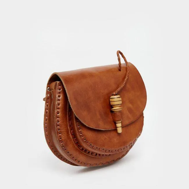 Leather Saddle Bag