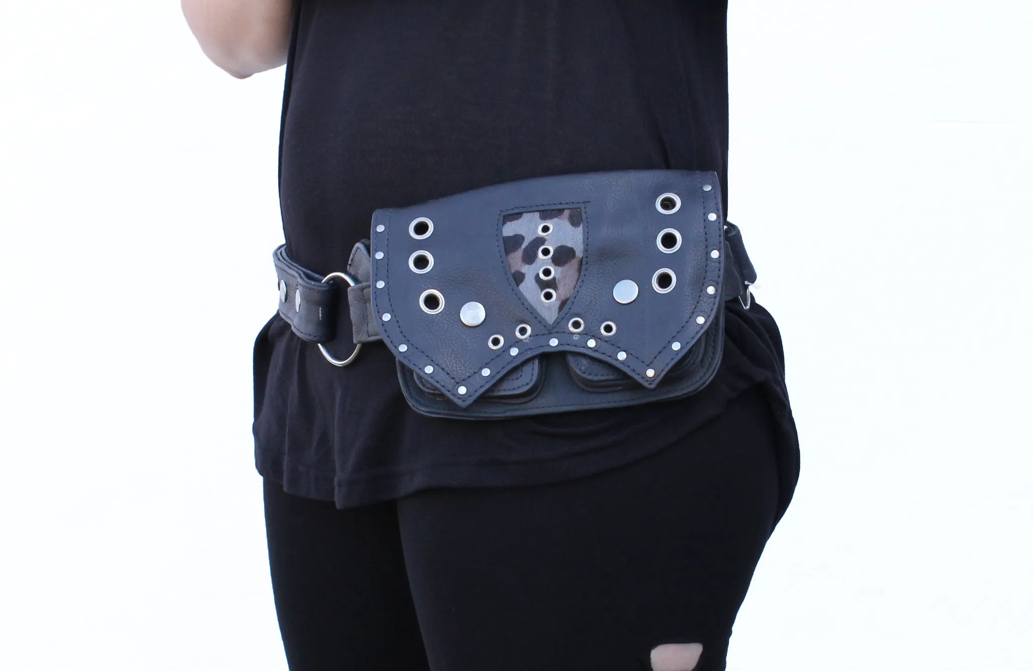 Leather Single Pocket Belt