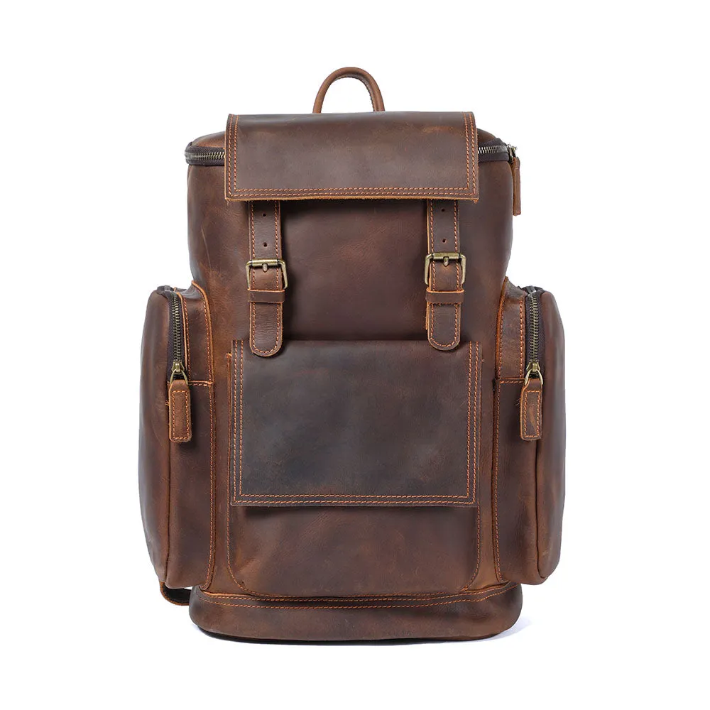 Leder-Laptop-Rucksack | HORE