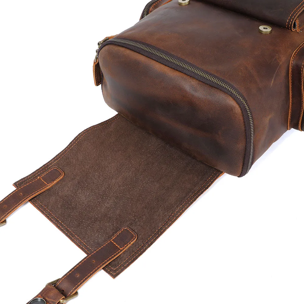 Leder-Laptop-Rucksack | HORE