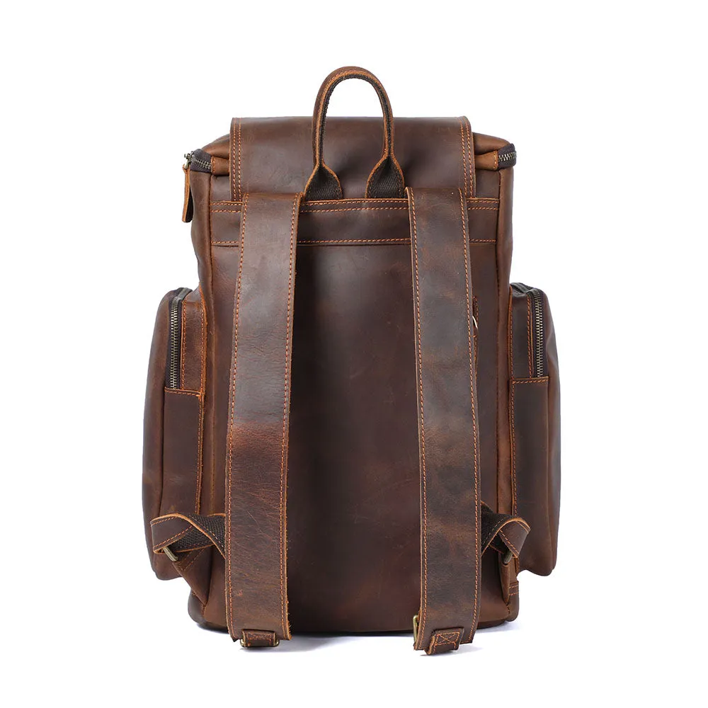 Leder-Laptop-Rucksack | HORE