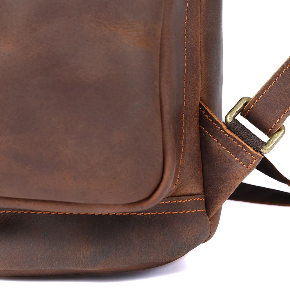 Leder-Laptop-Rucksack | HORE