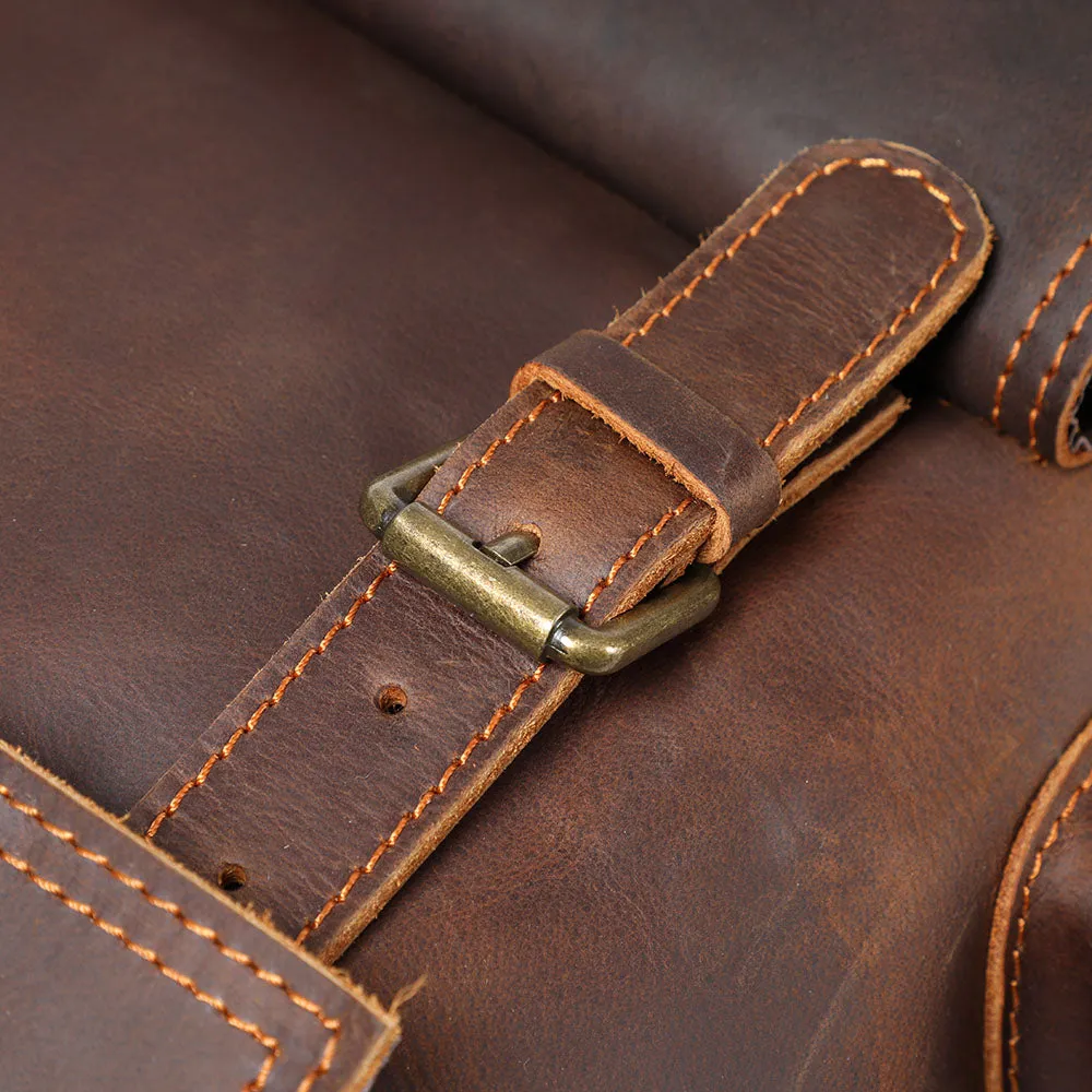 Leder-Laptop-Rucksack | HORE