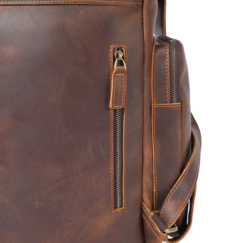 Leder-Laptop-Rucksack | HORE
