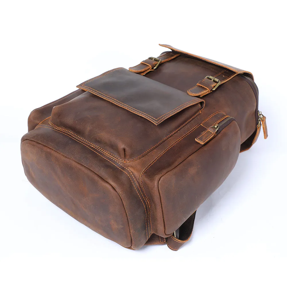 Leder-Laptop-Rucksack | HORE