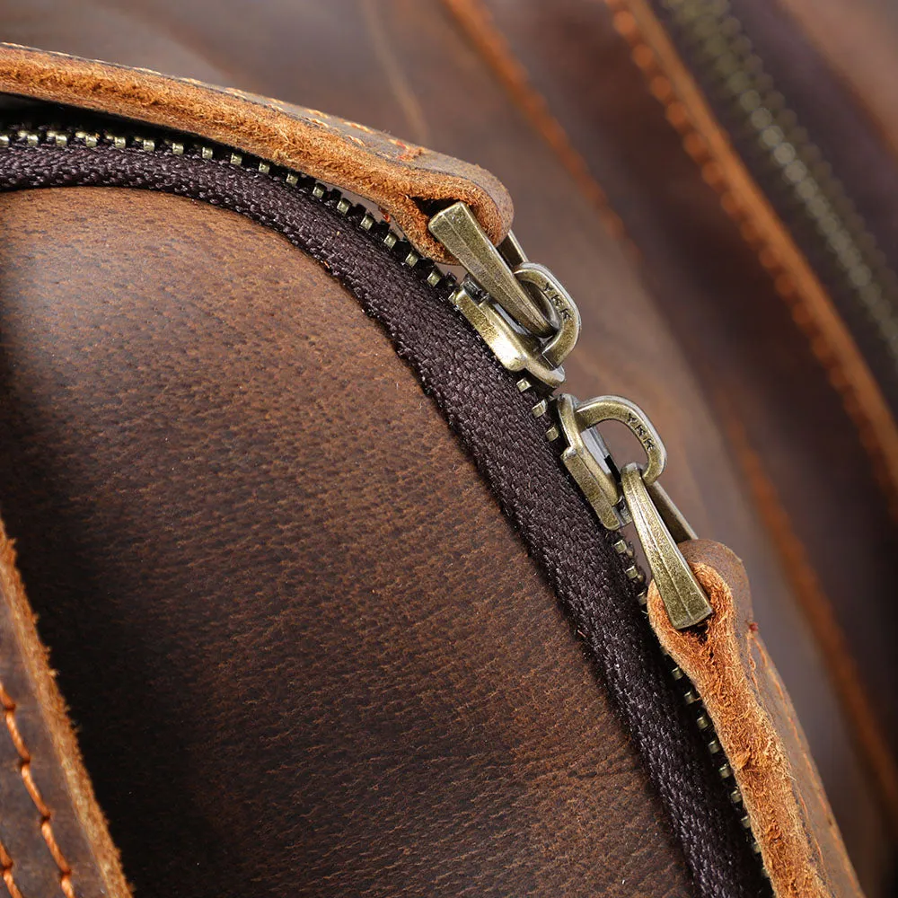 Leder-Laptop-Rucksack | HORE