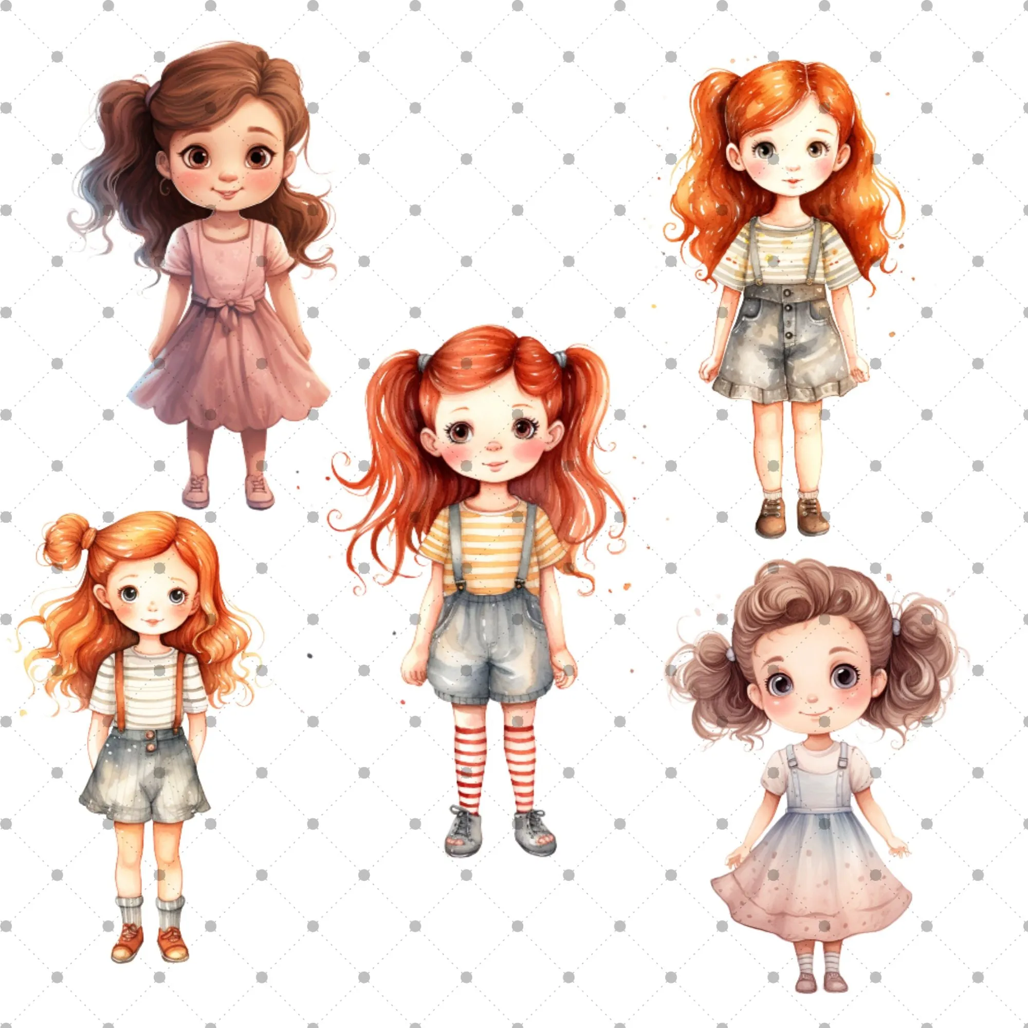 Little Princess Clipart, Watercolor Princess Clipart, Little Princess Ornaments,  Baby Princess, Castle Sublimation Design, Princess Birthday, Fairytale Princes 021