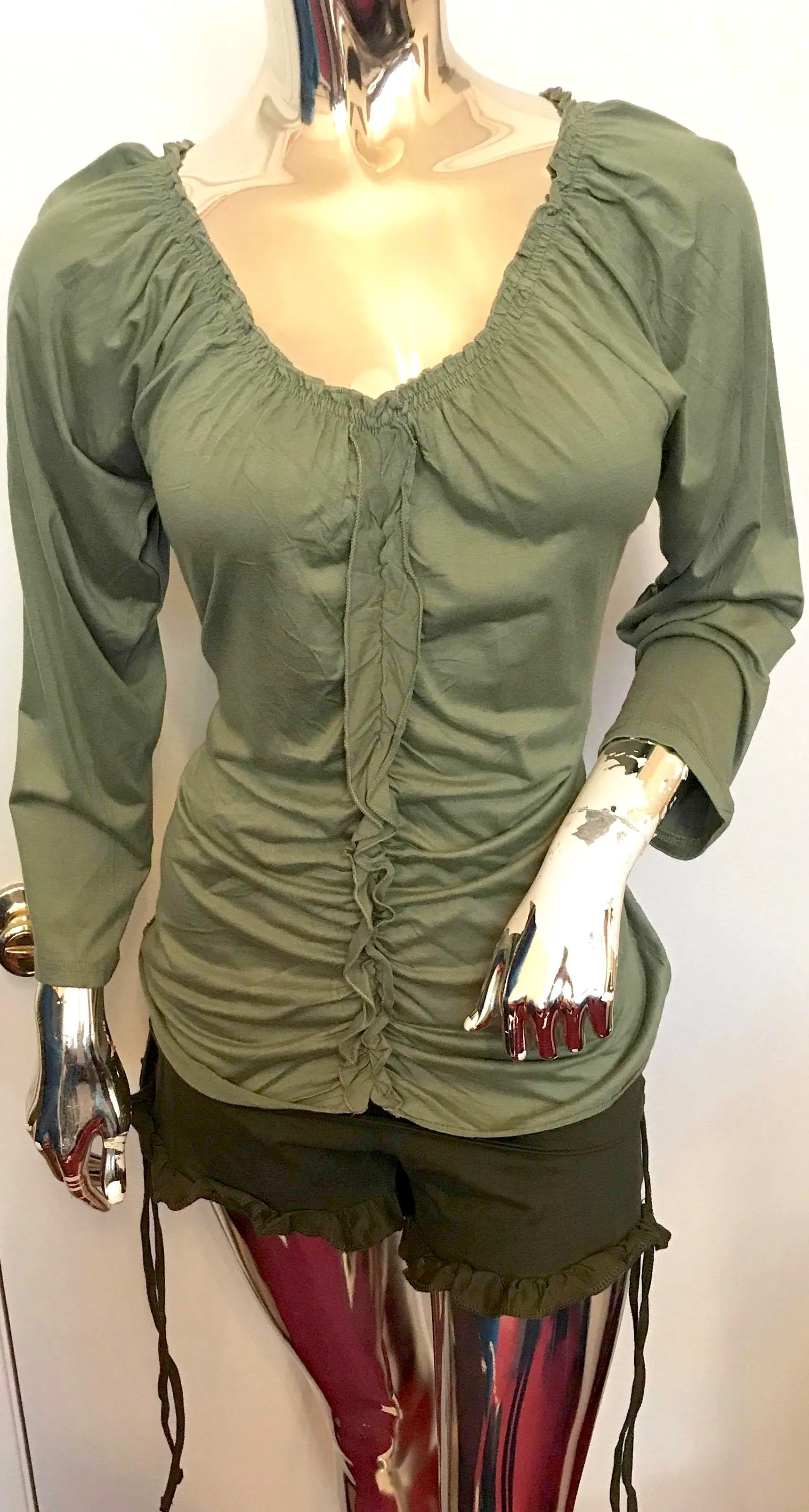Long Sleeve Ruffle Shirt