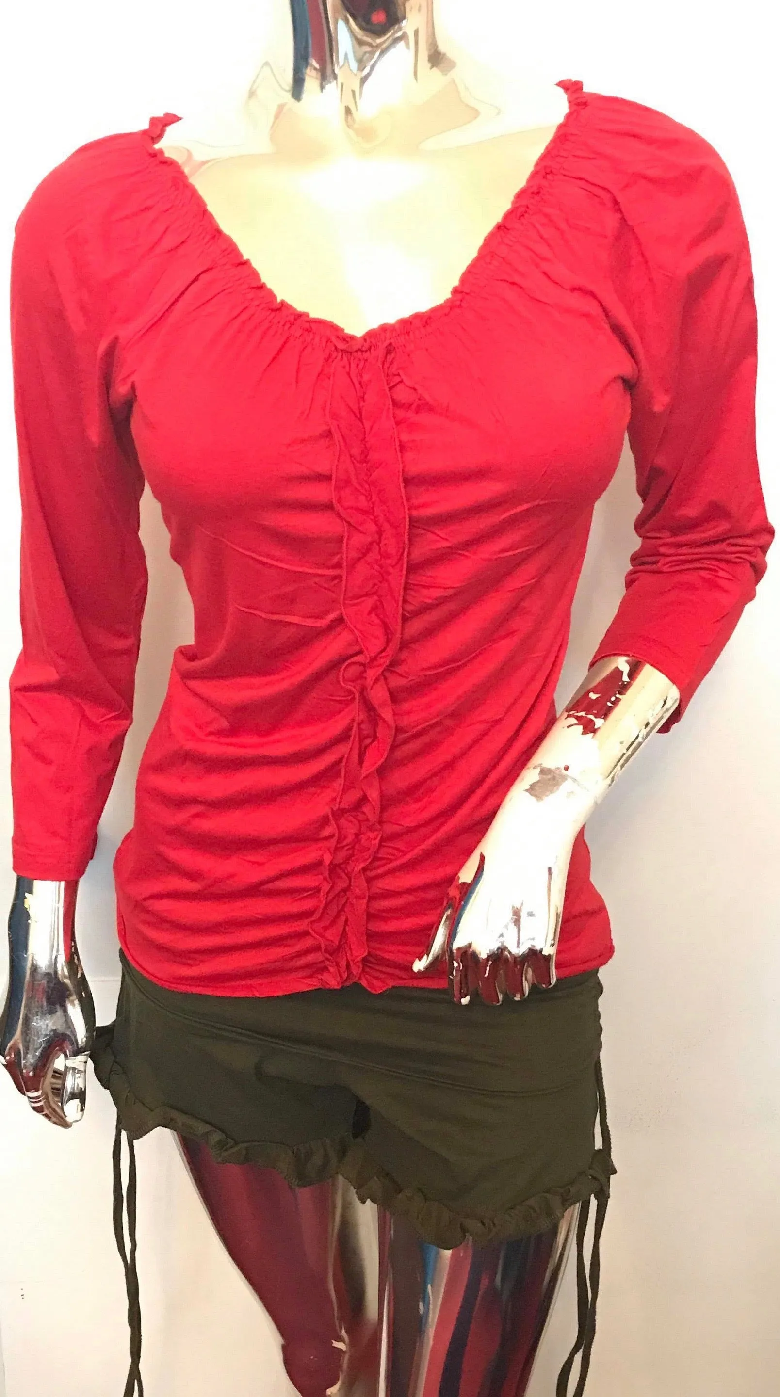 Long Sleeve Ruffle Shirt