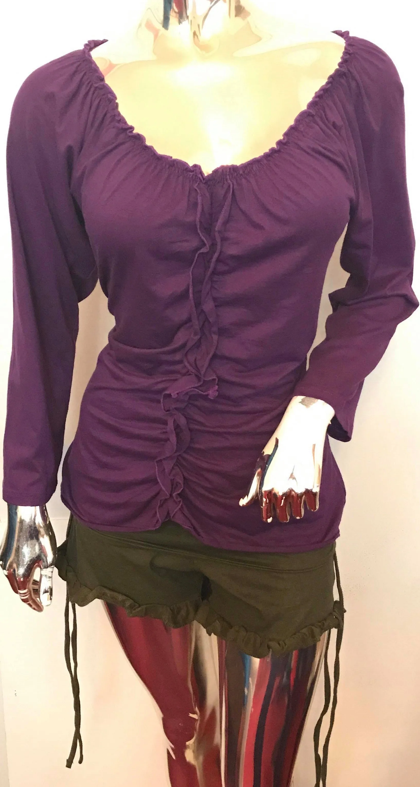 Long Sleeve Ruffle Shirt