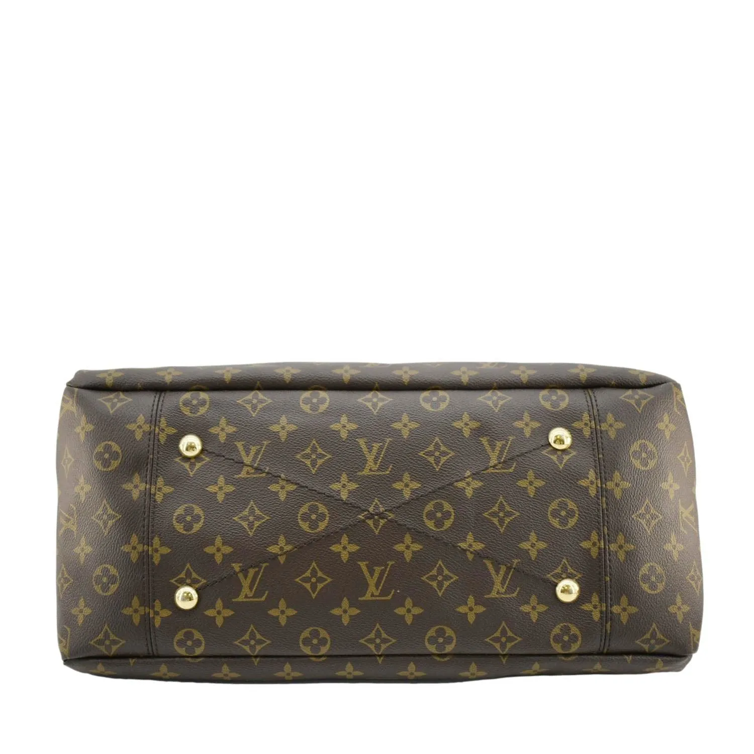 LOUIS VUITTON Artsy MM NM Monogram Canvas Shoulder Bag Brown