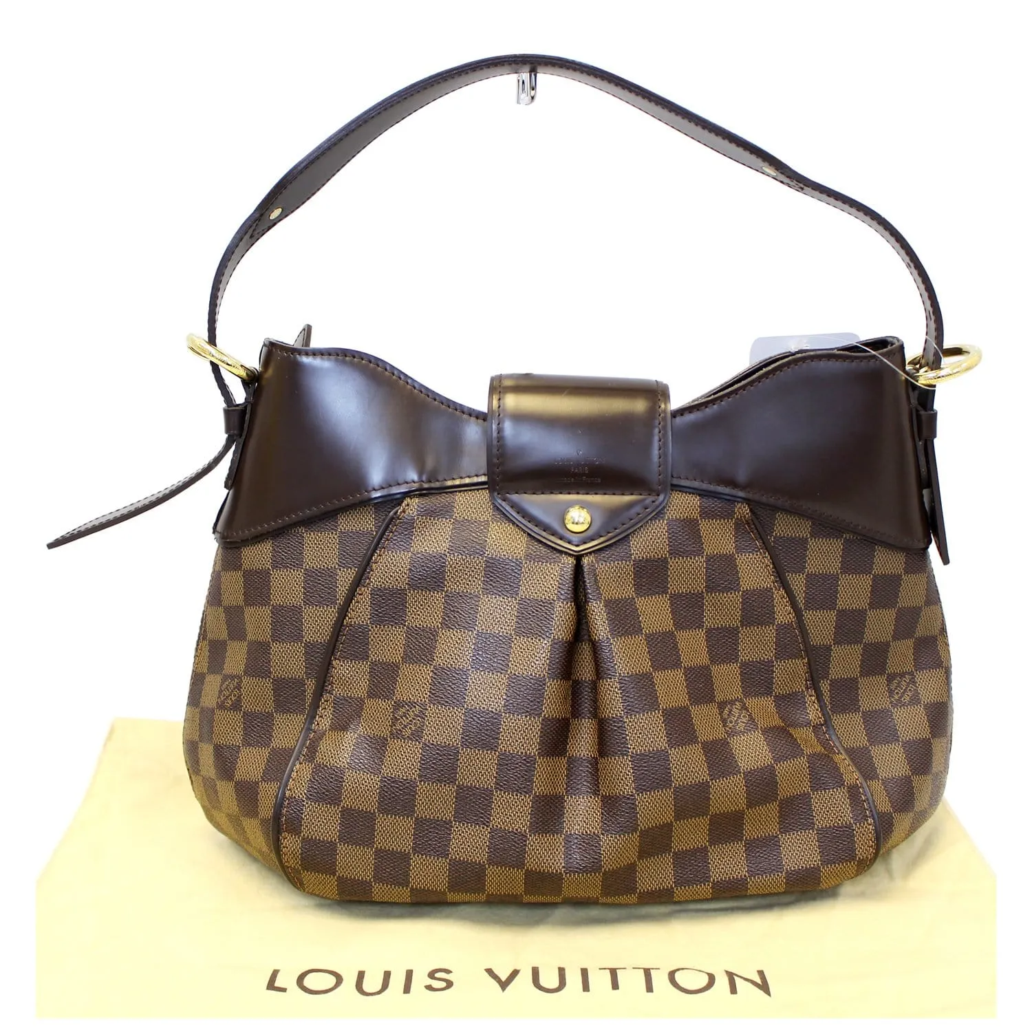 LOUIS VUITTON Damier Ebene Sistina MM Shoulder Bag