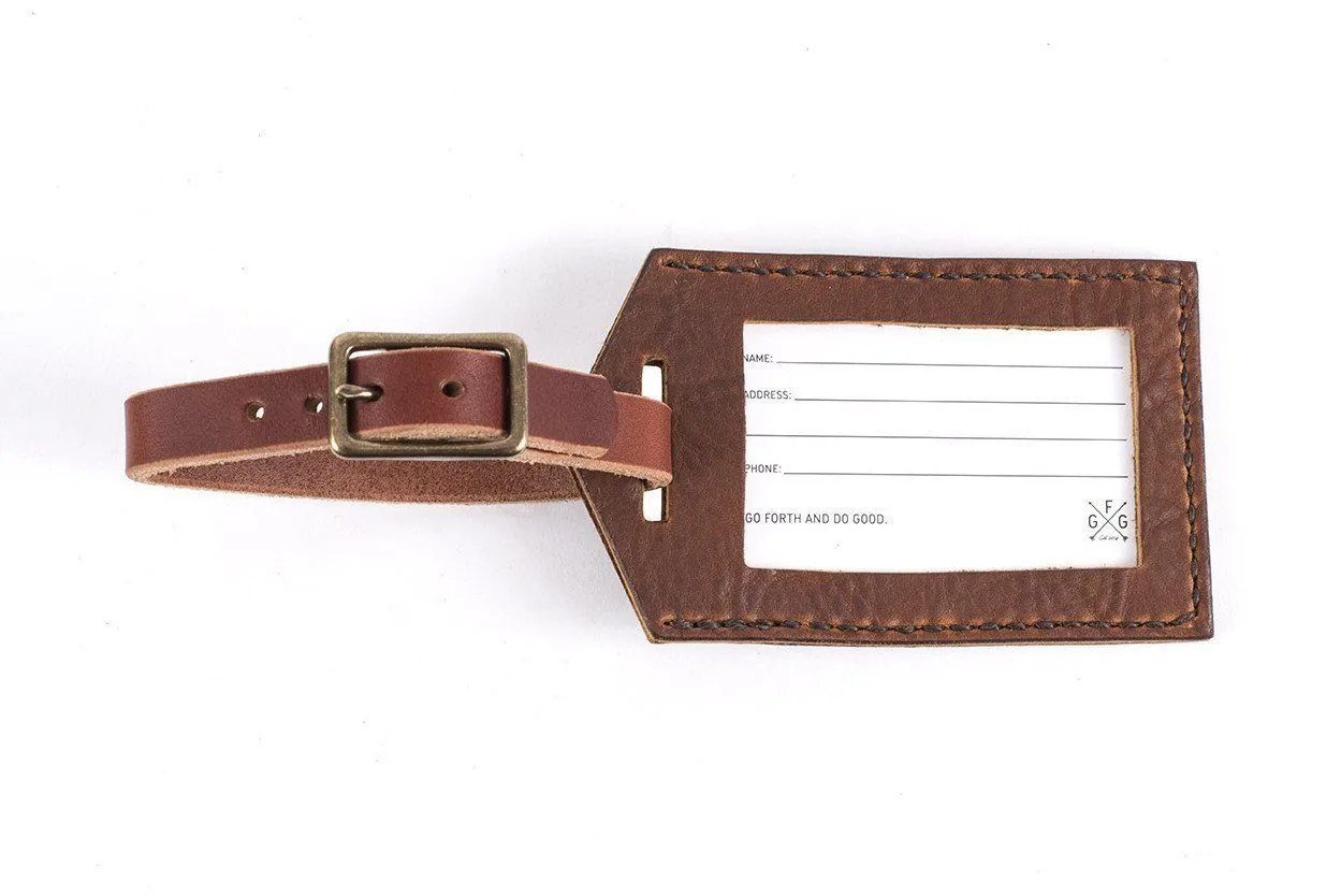 LUGGAGE TAG IN LEATHER