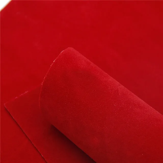 Luxe DOUBLE SIDED Suede Nubuck Faux Leather Sheets ~ Bold Red