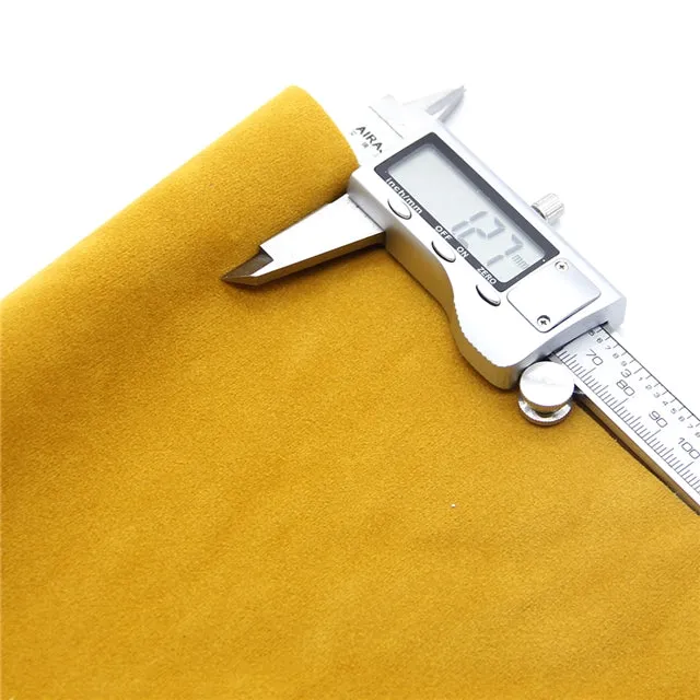 Luxe DOUBLE SIDED Suede Nubuck Faux Leather Sheets ~ Tangerine Orange