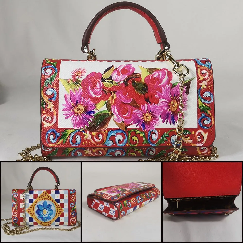 Luxury Flowered Themen vintage handbag