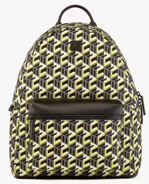MCM Stark Backpack in Cubic Monogram Nylon-MMKCSCK02-Yellow
