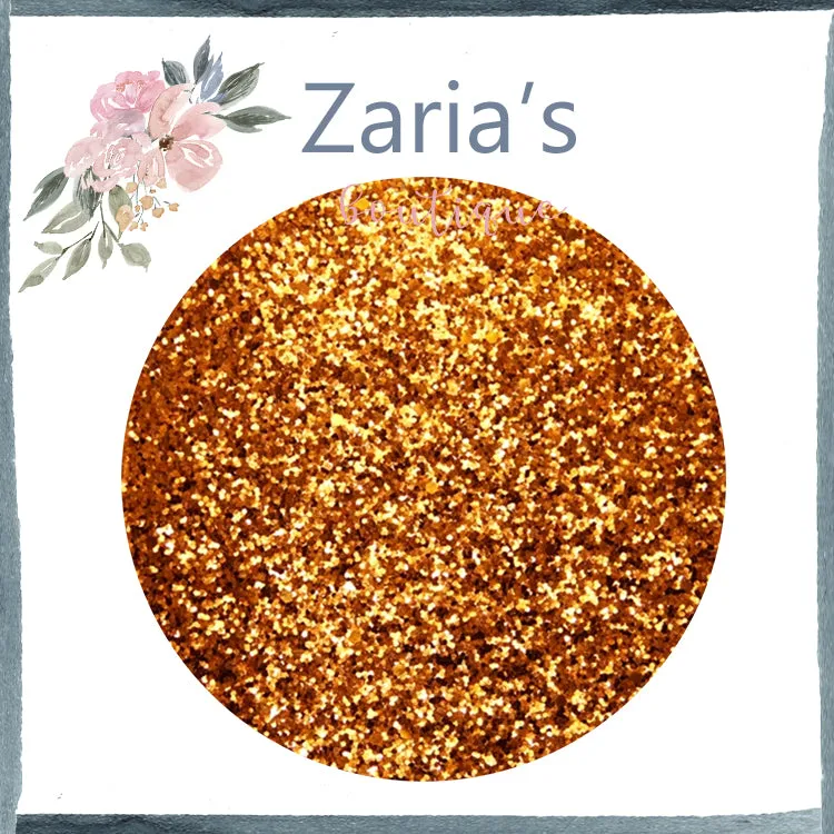 Medium Sparkle Glitter • Marigold Orange
