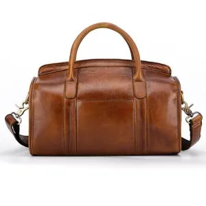 Men's Genuine Leather Vintage Tote Bag..