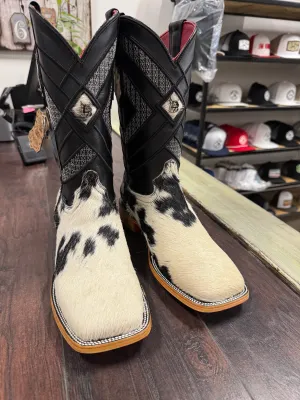 Men’s Rock’Em Cowhide bl/wh