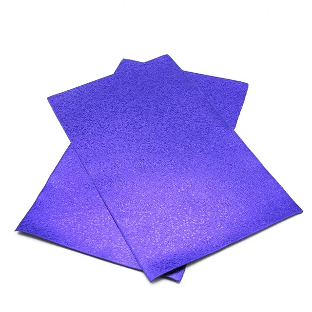 Metallic Faux Leather ~ Electric Blue ~ Pleather ~ Leatherette
