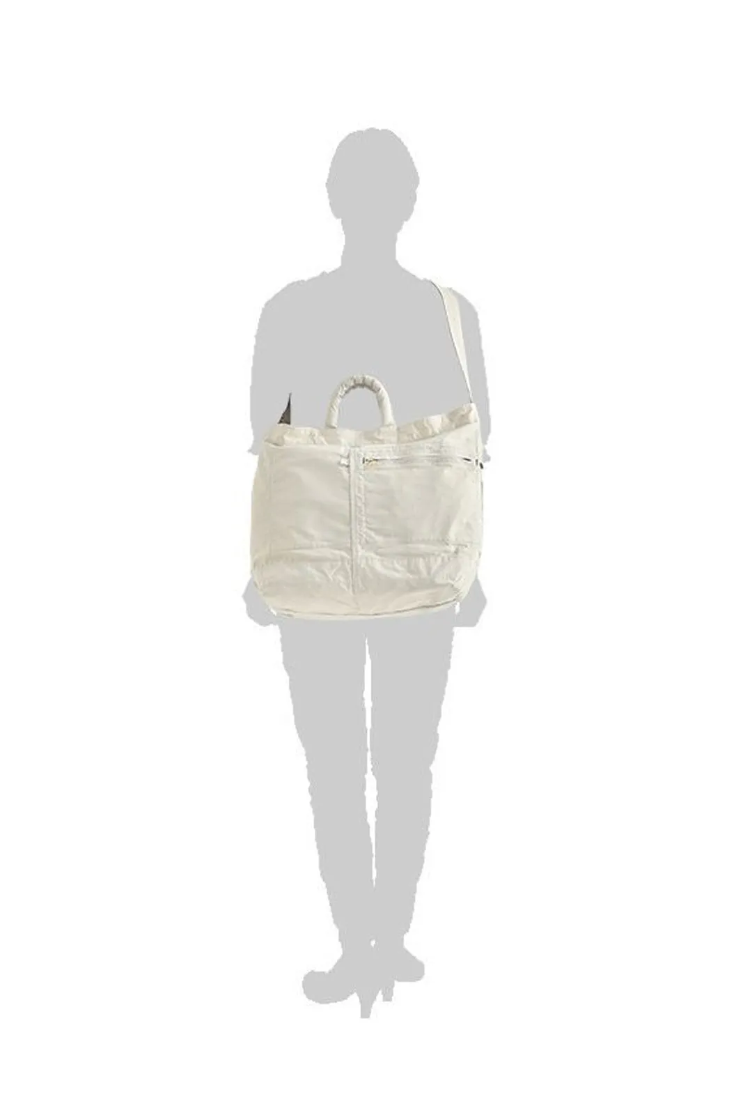 Mile 2Way Tote Bag (L) - White