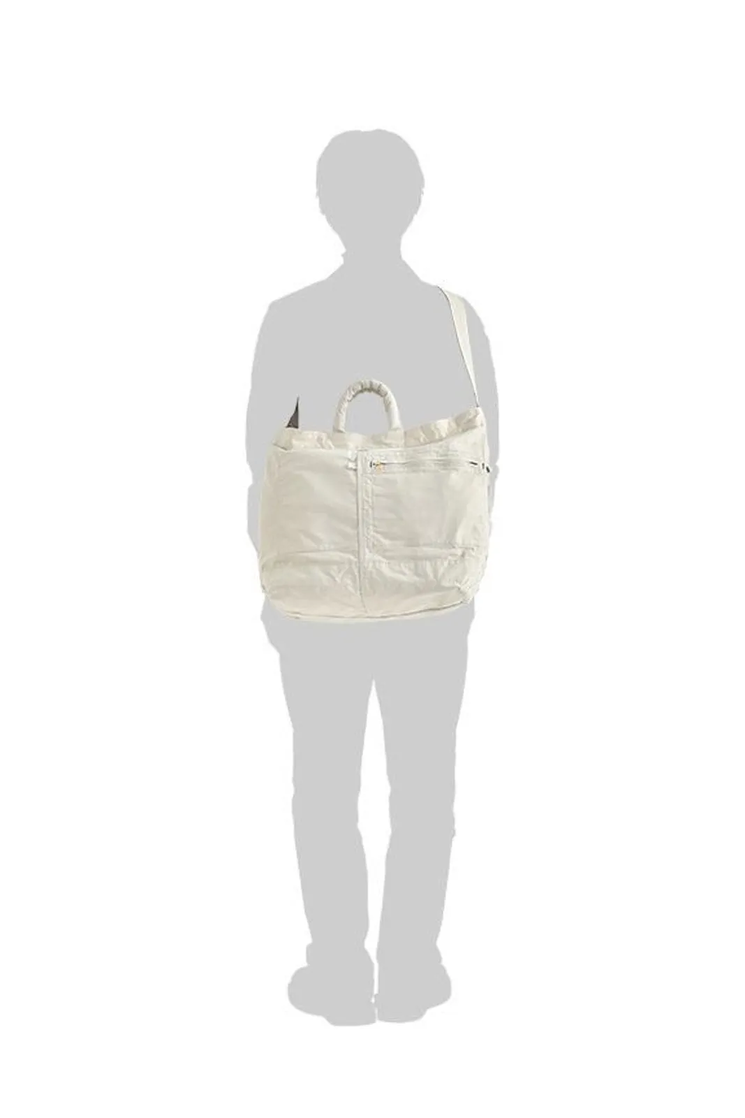 Mile 2Way Tote Bag (L) - White