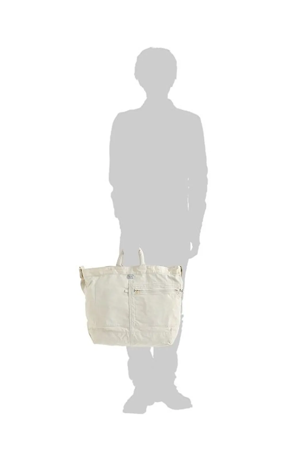 Mile 2Way Tote Bag (L) - White