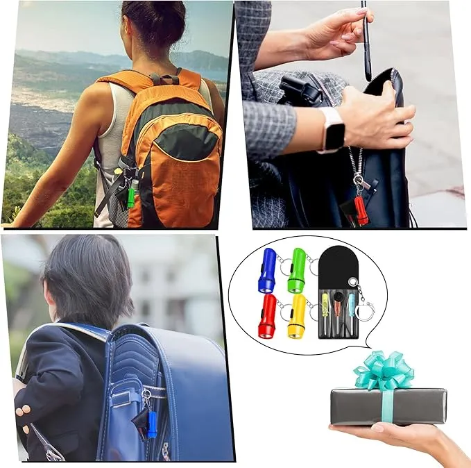Mini Screwdriver Keychain Bulk LED Flashlight Set Mini Hand Tool Bulk Gifts for Men Adult Father's Day Gifts Birthday Dad Gifts(48 Pcs)