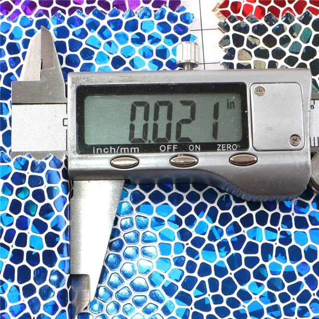 Mosaic Pattern Textured Faux Leather ~ Black ~ 0.54mm