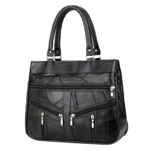 New Vintage Style Genuine Leather Bags Women Top-Handle Handbags