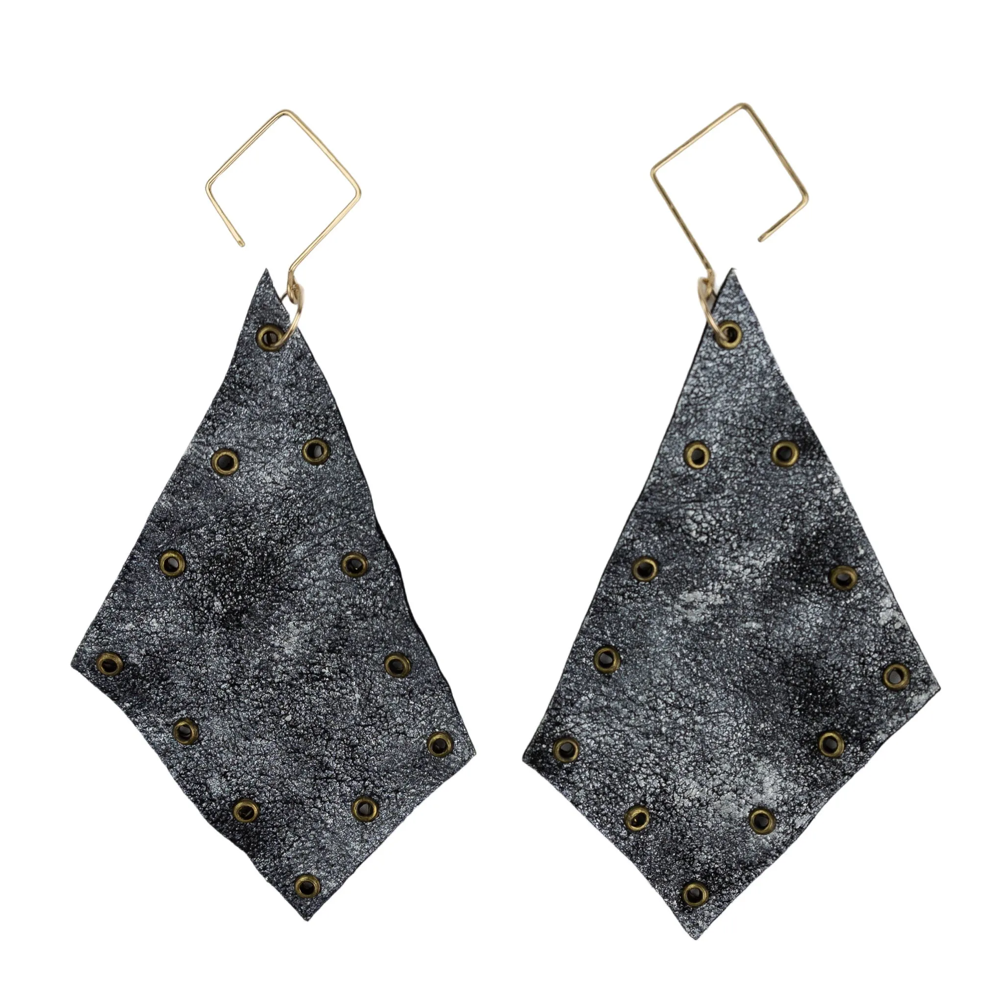 Nicolette Blahusch Quattro Leaf Earrings Silver