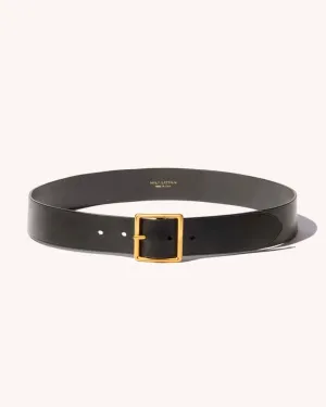 Nili Lotan - Marcela Belt in Dark Brown with Antique Brass Buckle