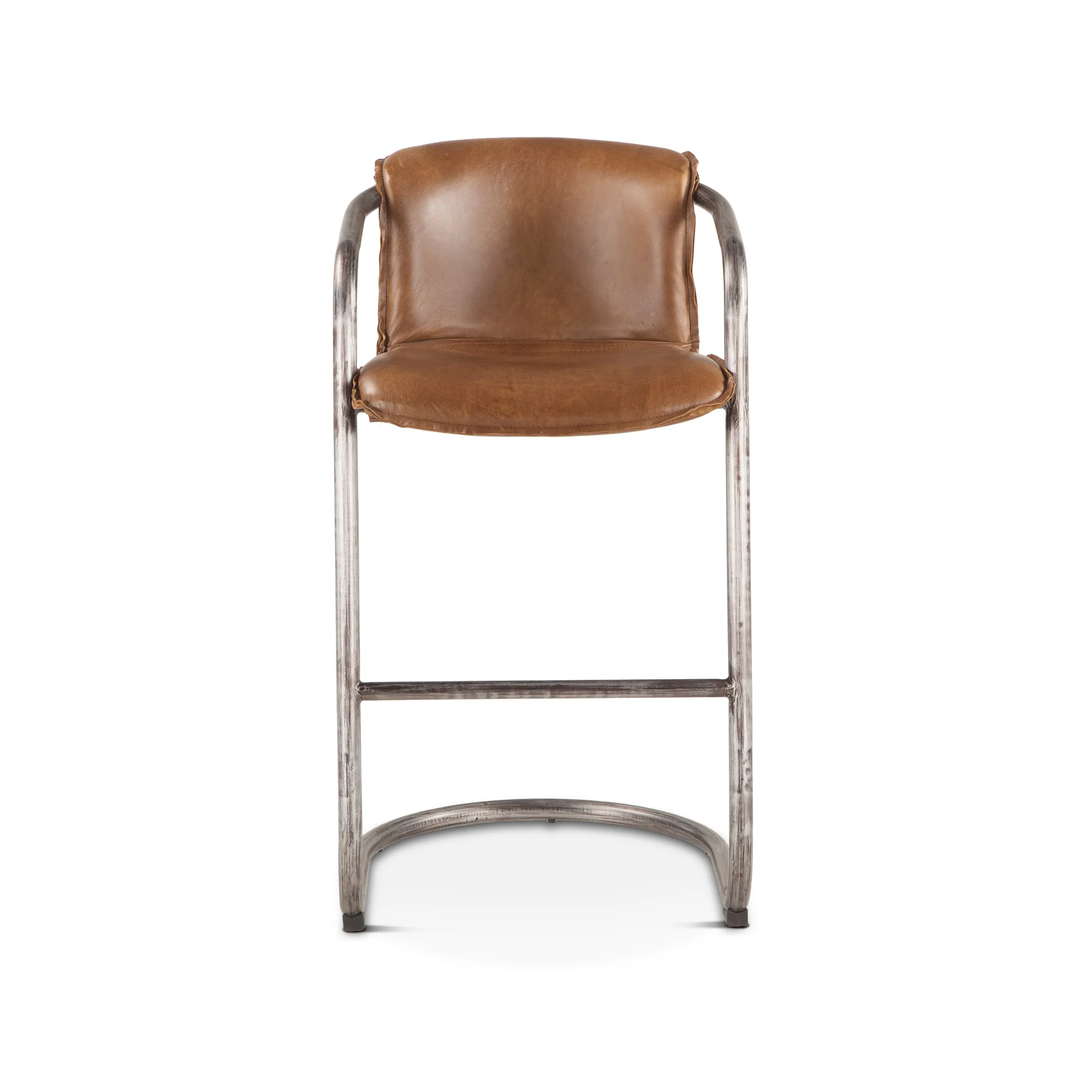 Nisky Leather Bar Chair - Berham Chestnut