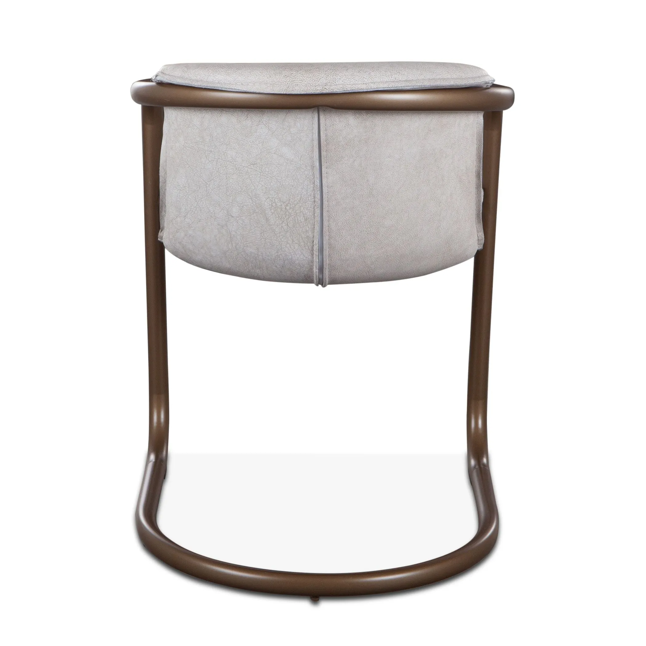 Nisky Leather Dining Chair - Vintage White