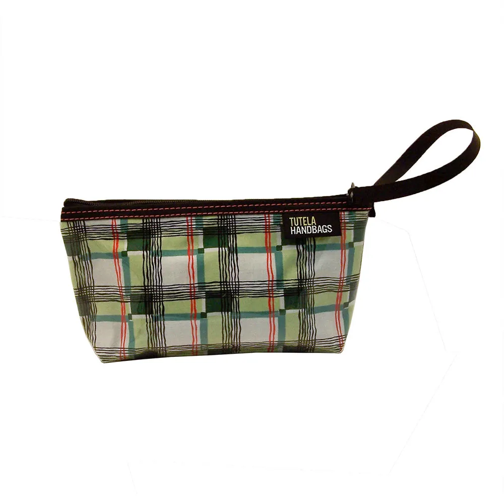 pearl in vintage plaid