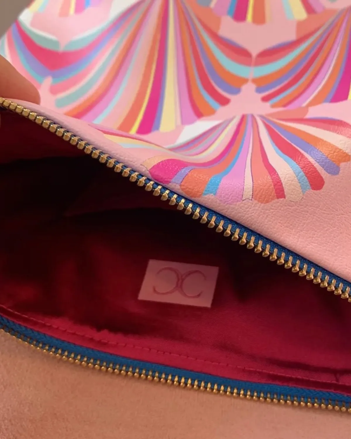 Pink Vegan Leather Shell Handbag
