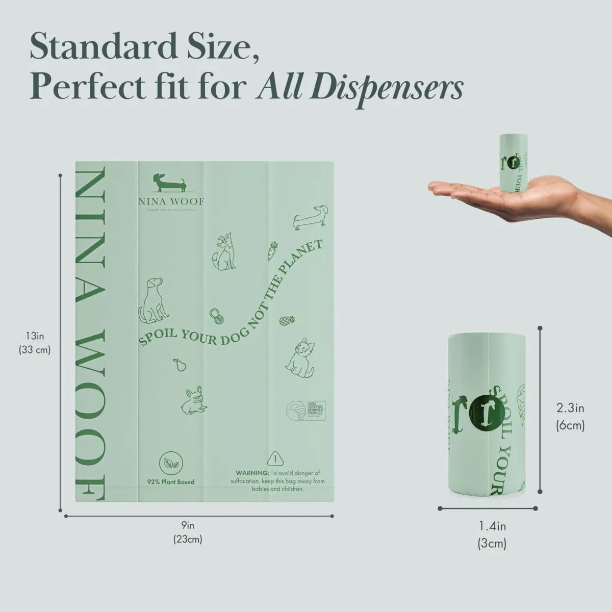 Plant Based Waste Bags | Multiple Sizes