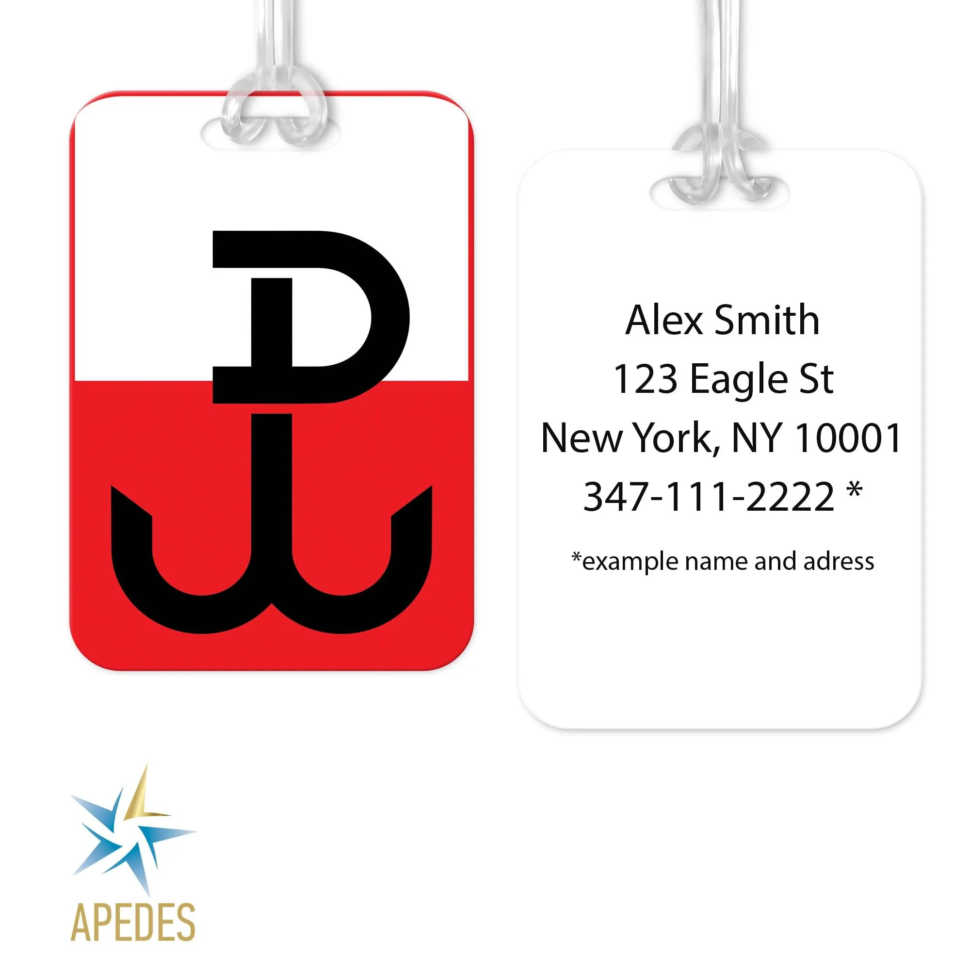 Poland Rectangle Luggage Tag